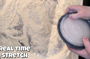 Pizza stretching technique video. Silly version.