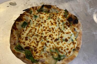 Weber kettle wood fire pizza