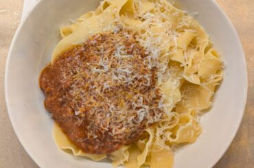 Pappardelle with a Braised Pork Shoulder Ragu