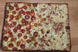 Pre Blizzard Pizza with Sourdough Crust