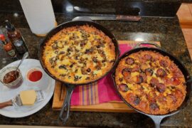 Pan pizza last night