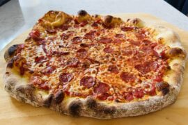 Second attempt at home oven with a pizza steel.