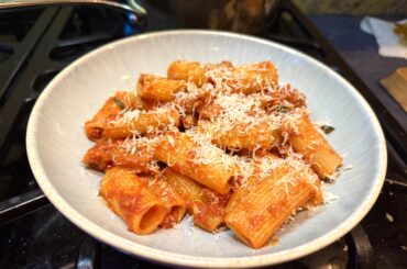 Spicy Pork Rigatoni
