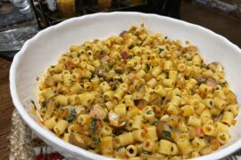 Ditalini with Sautéed Mushrooms & Mediterranean Vegetables [OC]