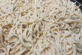 Black truffle spaghetti Alfredo (I didn’t have fettuccine)