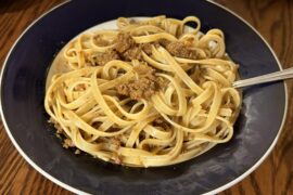 Fettuccine a la Bolognese