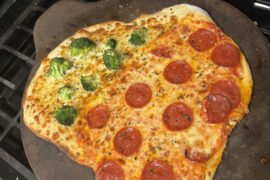 Broccoli/Pep Oven Pizza