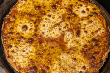 Experimented with Munster cheese slices along with dollops of fresh mozzarella.