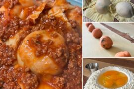 Tortelli di Mugello courtesy of the Pasta Grannies cookbook