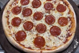 My first try at making a pizza after being gifted a stone