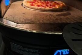 Some Trader Joe’s dough and leftover vodka sauce.