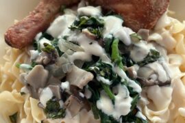 Creamy Mushroom Spinach Pasta