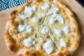 White and “butternut bacon”