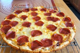 My full day's eating today. This is the best high protein pizza I've ever made.