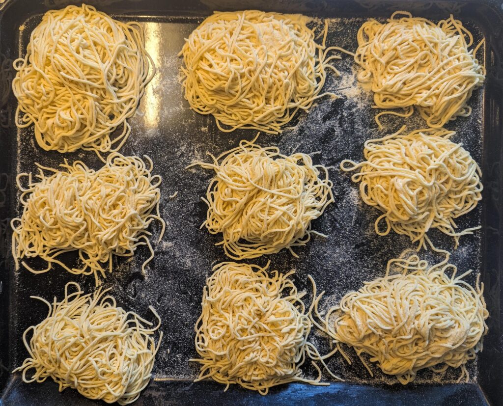 Made some Tagliolini di semola di grano duro