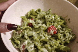 Cooked Pesto Pasta for the first time.