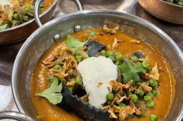 Butter chicken agnolottis