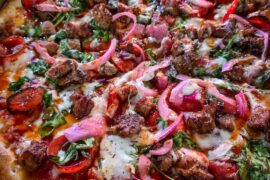 Fire Truck from Mikeys Pizza & Shots.