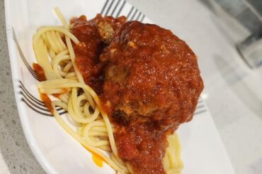 Softball sized meatballs