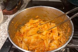 Pasta Bolognese with Parpadelle