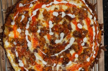 Whipped a buffalo chicken pizza last night