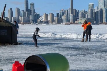 Someone was making pizzas on Toronto Harbour at -20c