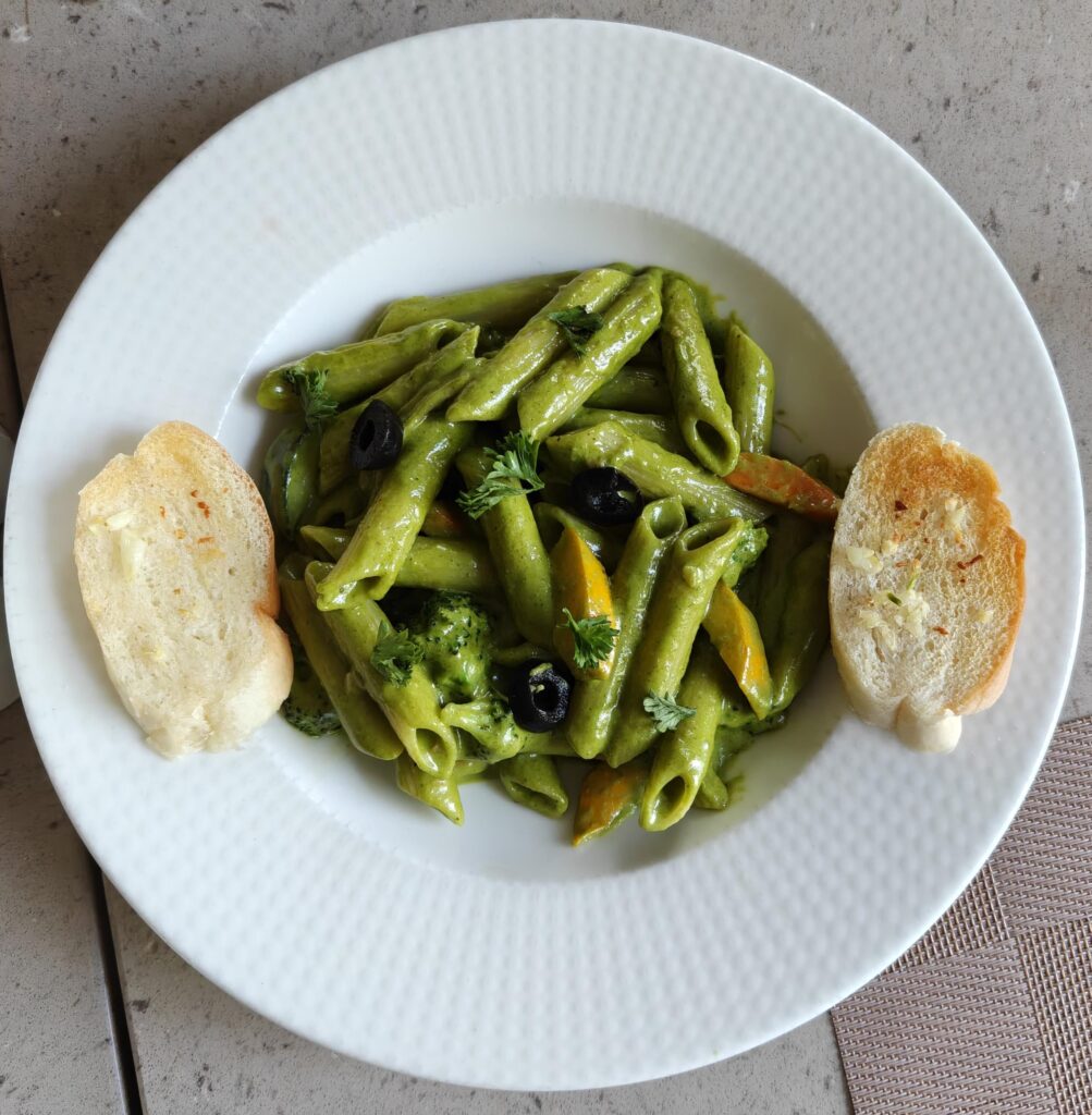 Cooked this pesto pasta today 😋