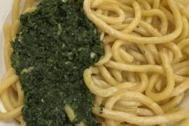 Fettuccine with cream and pesto 🥵😍