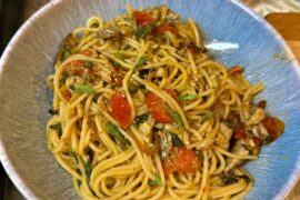 My gfs favorite pasta I make, Sardine Pasta