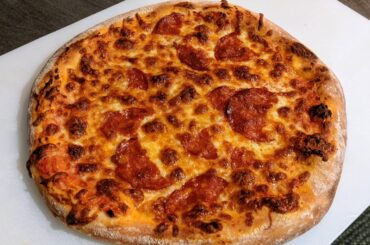 I made (another) same day pizza. This one in the afternoon.