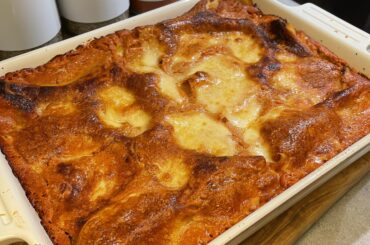 Classic Moussaka with Golden Béchamel Crust [Homemade]