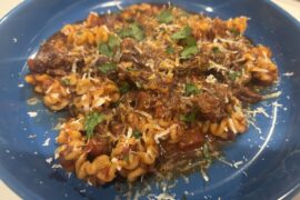 Short rib ragu with duck egg noodles