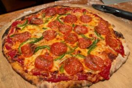 First time sourdough crust on the Ooni