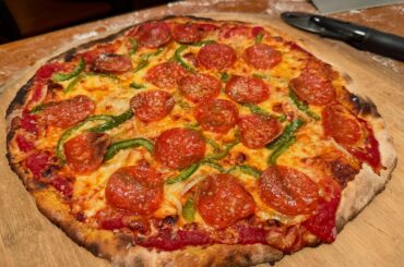 First time sourdough crust on the Ooni