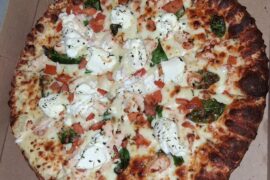 I prefer a white pizza over marinara. I think she's beautiful.