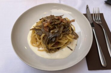 Tonnarelli con Guanciale, Rome