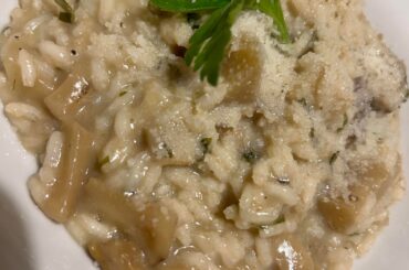 Porcini mushroom risotto! 🍄‍🟫