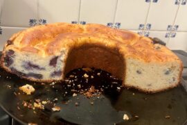 Ciambella ricotta e mirtilli