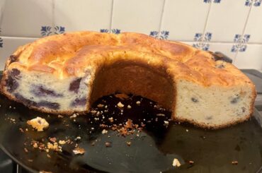 Ciambella ricotta e mirtilli