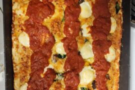 My second attempt at a Detroit style pizza.