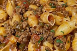 Beef pasta shells im really love it!!