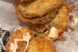 Upon request: fried eggplant with breadcrumbs and mozzarella! 😍
