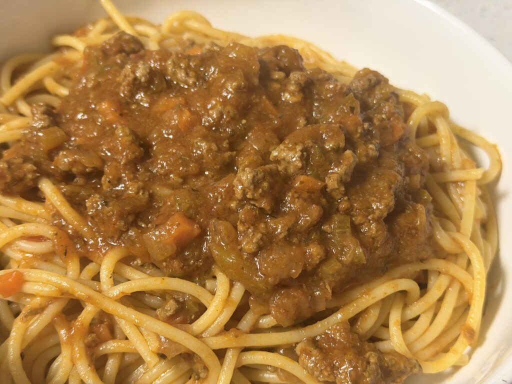 Spaghetti with meat sauce
