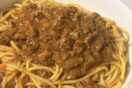 Spaghetti with meat sauce