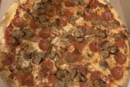 Meat lovers pizza
