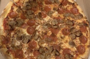 Meat lovers pizza