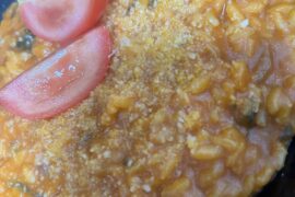 Risotto al pomodoro e basilico!