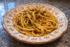 Spaghetti Aglio e Olio (the 15 minute Italian pasta that lets good EVOO shine)