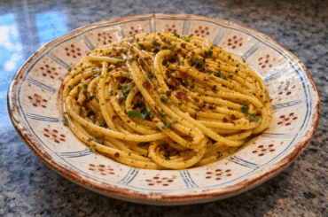 Spaghetti Aglio e Olio (the 15 minute Italian pasta that lets good EVOO shine)