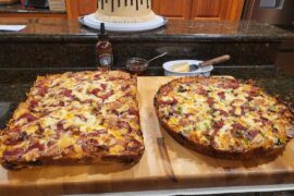 Pan pizzas from this weekend